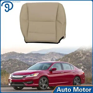 ホンダ アコード 2013-2017 運転席側ボトムシートカバー穴あきタンレザー For Honda Accord 2013-2017 Driver Side Bottom Seat Cover Perforated Tan Leather 【並行輸入品】