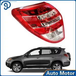 テールライト 2009-2012 トヨタ RAV4 ハロゲン クリア/レッド 電球付き 運転席側 Tail Light Fit For 2009-2012 Toyota RAV4 Halogen Clear/Red w/ Bulbs Driver Side 【並行輸入品】