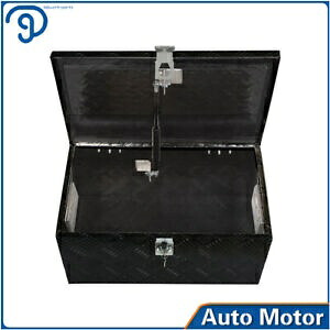 Labwork 20 x 12 インチ ツールボックス ブラック アルミニウム 5 バー トレッド シボレー トラック トレーラー用 Labwork 20 x 12 Inch Tool Box Black Aluminum 5 Bar Tread for Chevy Truck Trailer 【並行輸入品】