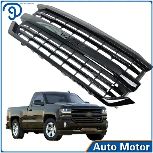 フロントバンパーグリル 104-02697D クロスブラック 2016-2018 シルバラード 1500 Front Bumper Grille 104-02697D Closs Black For 2016-2018 Silverado 1500 【並行輸入品】 53,460円