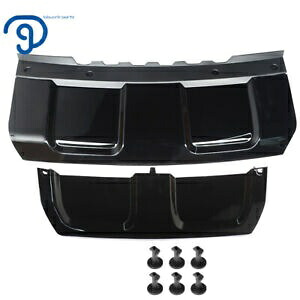 バンパースキッドプレートトリムカバー 2014-2017 レンジローバースポーツ ブラック フロント&リア Bumper Skid Plate Trim Cover For 2014-2017 Range Rover Sport Black Front&Rear 【並行輸入品】