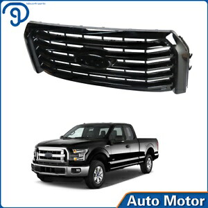 フォード F150 2015-2017 グロスブラック水平フロントバンパーアッパーグリル For Ford F150 2015-2017 Gloss Black Horizontal Front Bumper Upper Grille 【並行輸入品】