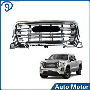 フロントフードグリルアセンブリ工場 2019-2021 GMC シエラ 1500 SLT クローム Front Hood Grille Assembly Factory For 2019-2021 GMC Sierra 1500 SLT Chrome 【並行輸入品】