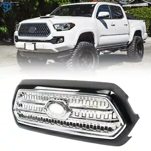 2016 2017 トヨタ タコマ フロント バンパー アッパー グリル アセンブリ クローム成形 For 2016 2017 Toyota Tacoma Front Bumper Upper Grille Assembly Chrome Molding 【並行輸入品】