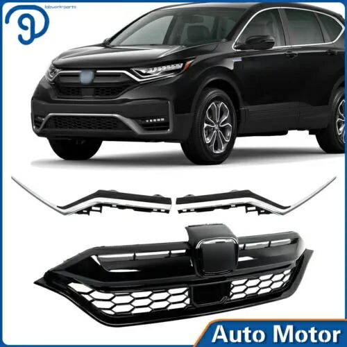 フロントバンパーグリルクロームトリム装飾ストリップフィット 2020 2021 2022 ホンダ CR-V Front Bumper Grille Chrome Trim Decor Strip Fit For 2020 2021 2022 Honda CR-V 【並行輸入品】