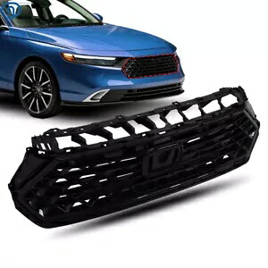 ホンダアコード 2023 2024 フロントアッパーグリルブラックメッシュグリル駐車穴なし For HONDA Accord 2023 2024 Front Upper Grille Black Mesh Grill W/O Parking Hole 【並行輸入品】