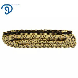 ドライブチェーン ゴールドカラー Oリング付き 525-120 ATV オートバイ 525 ピッチ 120 リンク Drive Chain Gold Color With O-Ring 525-120 ATV Motorcycle 525 Pitch 120 Links 【並行輸入品】
