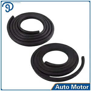 2 * ゴム製ドア ウェザーストリップ シール シボレー GMC タホ ユーコン ブラック 1AWSK00228 に適合 2*Rubber Door Weatherstrip Seals Fit Chevrolet GMC Tahoe Yukon Black 1AWSK00228 【並行輸入品】