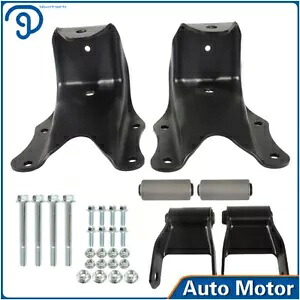 リアリーフスプリングシャックルブラケット&修理キット 80-97 フォード F-150 F-250 ブロンコ用 Rear Leaf Spring Shackle Bracket & Repair Kit For 80-97 Ford F-150 F-250 Bronco 【並行輸入品】