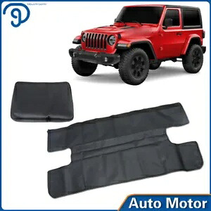 2018-2022 ジープラングラー JLU 4 ドアトノーカバーリアトランクカバー車黒 For 2018-2022 Jeep Wrangler JLU 4-Door Tonneau Cover Rear Trunk Cover Car Black 【並行輸入品】