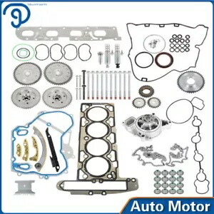 タイミングチェーンギアキット + ヘッドガスケットボルト GM Ecotec 2.0L 2.4L 2010 2011-16 Timing Chain Gears Kit + Head Gasket Bolts For GM Ecotec 2.0L 2.4L 2010 2011-16 【並行輸入品】