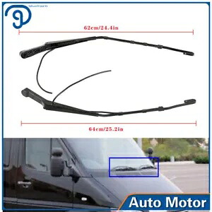 フロント左 + 右ワイパーアーム 04-06 メルセデス フレイトライナー ダッジ スプリンター用 Front Left + Right Wiper Arm For 04-06 Mercedes Freightliner Dodge Sprinter 【並行輸入品】