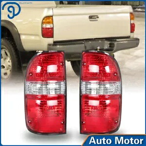 テール ブレーキ ライト アセンブリ レッド リア左+右側 2001-2004 トヨタ タコマ用 Tail Brake Light Assembly Red Rear Left+Right Side For 2001-2004 Toyota Tacoma 【並行輸入品】