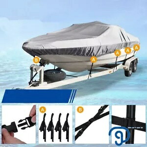 防水 90 インチボートカバー 14-16 フィート 3 層高耐久生地、コットン裏地付き Waterproof 90\
