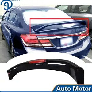 2013-2015 ホンダ シビック 4DR セダン用トランクスポイラー 塗装済み光沢ブラック SI スタイル Trunk Spoiler For 2013-2015 Honda Civic 4DR Sedan Painted Glossy Black SI Style 【並行輸入品】
