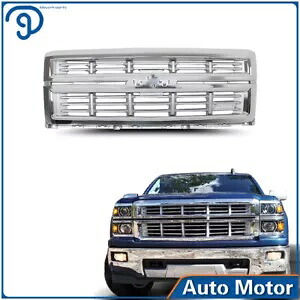 フロントバンパーアッパーグリルクローム 14-15 シボレーシルバラード 1500 23465683 Front Bumper Upper Grille Chrome For 14-15 Chevrolet Silverado 1500 23465683 【並行輸入品】