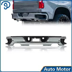 2019-2023 シボレー シルバラード / GMC シエラ用 パーククロームリアバンパーアセンブリ付き For 2019-2023 Chevy Silverado / GMC Sierra W/ Park Chrome Rear Bumper Assembly 【並行輸入品】