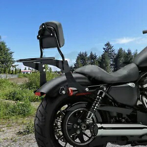 MOFUN シーシーバー バックレスト 荷物ラック付き 2004-UP ハーレー スポーツスター XL 883 1200用 MOFUN Sissy Bar Backrest w/Luggage Rack For 2004-UP Harley Sportster XL 883 1200 【並行輸入品】