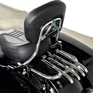 MOFUN バックレスト助手席シーシーバー荷物ラックハーレーロードグライド FLTR 09 24 MOFUN Backrest Passenger Sissy Bar Luggage Rack For Harley Road Glide FLTR 09 24 【並行輸入品】