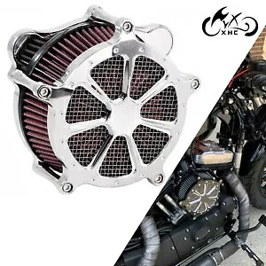クローム Speed-7 エアクリーナー レッド インテークフィルター ハーレーツーリンググライドキング 08-16用 Chrome Speed-7 Air Cleaner Red Intake Filter For Harley Touring Glide King 08-16 【並行輸入品】