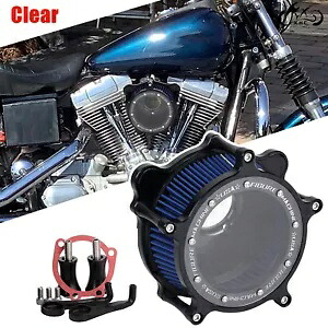 クリアエアクリーナーインテークフィルターハーレーソフテイルスプリンガーダイナエレクトラグライド用 Clear Air Cleaner Intake Filter For Harley Softail Springer Dyna Electra Glide 【並行輸入品】