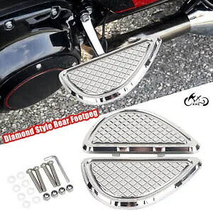 クローム CNC リアフロアボード フットペグ ハーレーツーリング 1993-2023 FLHT FLHX FLT用 Chrome CNC Rear Floorboards Foot Pegs For Harley Touring 1993-2023 FLHT FLHX FLT 【並行輸入品】