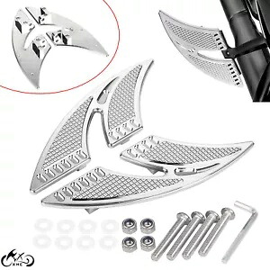 オートバイクローム CNC 後部乗客フロアボードフロアボードフットペグハーレー用 Motorcycle Chrome CNC Rear Passenger Floorboards Floor Board Foot Peg For Harley 【並行輸入品】
