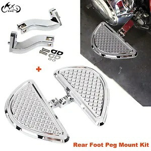 クローム リア フロアボード フットペグ マウント キット ハーレー ツーリング エレクトラ ロード グライド用 Chrome Rear Floorboards Foot Peg Mount Kit For Harley Touring Electra Road Glide 【並行輸入品】