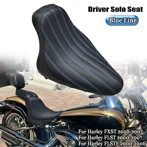 ブラック ドライバー ソロシート ハーレー ソフテイル スプリンガー 00-07 デラックス FLSTN FXSTB に適合 Black Driver Solo Seat Fit For Harley Softail Springer 00-07 Deluxe FLSTN FXSTB 【並行輸入品】