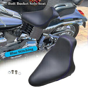 ブルーラインバットバケットドライバーソロシートハーレーソフテイルヘリテージクラシックFLSTC用 Blue Line Butt Bucket Driver Solo Seat For Harley Softail Heritage Classic FLSTC 【並行輸入品】