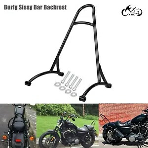 頑丈なショート シーシーバー パッセンジャー バックレスト ハーレー スポーツスター XL 883 1200 04-UP用 Burly Short Sissy Bar Passenger Backrest For Harley Sportster XL 883 1200 04-UP 【並行輸入品】