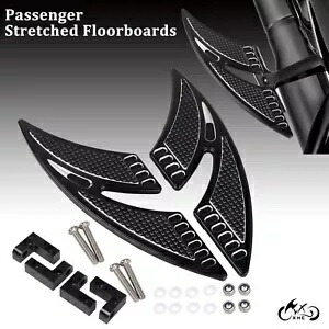 ストレッチパッセンジャーフロアボードフットボードハーレーツーリングエレクトラグライド93以降用 Stretched Passenger Floorboards Footboard For Harley Touring Electra Glide 93-up 【並行輸入品】