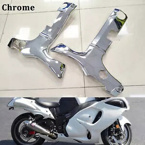 クロームフレームカバースズキハヤブサ GSXR 1300 GSXR1300 ABS プラスチック 97-17 07 Chrome Frame Covers For Suzuki Hayabusa GSXR 1300 GSXR1300 ABS Plastic 97-17 07 【並行輸入品】