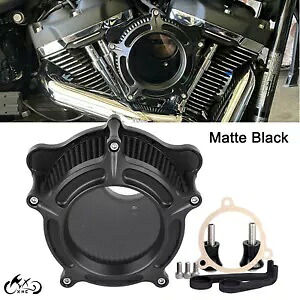 マットブラッククリアエアクリーナーインテークフィルターハーレーエレクトラグライドロードキング用 Matte Black Clear Air Cleaner Intake Filter For Harley Electra Glide Road King 【並行輸入品】