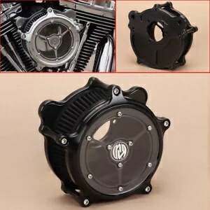 RSD エアクリーナー クラリティ インテーク ブラック フィルター ハーレー ダイナ 93-15 ツーリング 93-07用 RSD Air Cleaner Clarity Intake Black Filter For Harley Dyna 93-15 Touring 93-07 【並行輸入品】