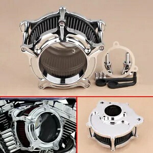 クロームクリアエアクリーナーブラックインテークフィルターハーレーソフテイルロードグライドFLHX用 Chrome Clear Air Cleaner Black Intake Filter For Harley Softail Road Glide FLHX 【並行輸入品】