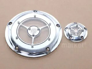 クローム タイミング クラリティ ダービー カバー RSD ハーレー ツインカム ツーリング ダイナ 1999-2014用 Chrome Timing Clarity Derby Cover RSD for Harley Twin Cam Touring Dyna 1999-2014 【並行輸入品】