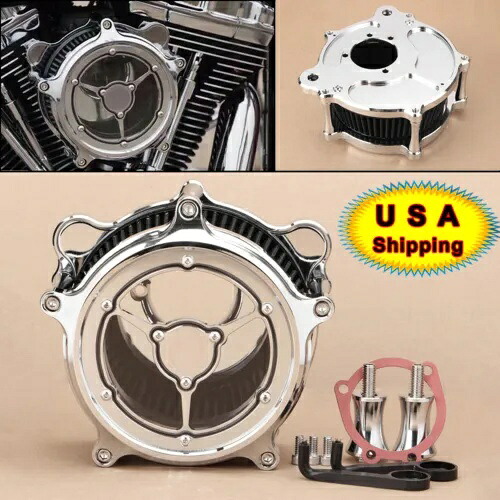 Clarity RSD クローム エア クリーナー インテーク フィルター ハーレー エレクトラグライド ソフテイル用 Clarity RSD Chrome Air Cleaner Intake Filter For Harley Electra Glide Softail 【並行輸入品】 45,045円