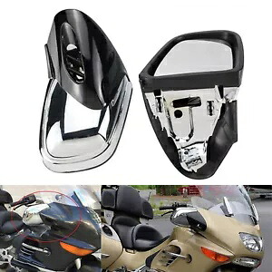 クローム左 & 右バックミラーサイドミラー BMW K1200 K1200LT K1200M 1999-2008 Chrome Left & Right Rearview Side Mirrors For BMW K1200 K1200LT K1200M 1999-2008 【並行輸入品】