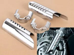 フォークロアレッグディフレクターシールド ハーレーダイナス 06-17 ワイドグライド FXDWG 93-05用 Fork Lower Leg Deflectors Shield For Harley Dynas 06-17 Wide Glide FXDWG 93-05 【並行輸入品】