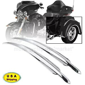 クロームリアフェンダーアクセントトップトリムハーレートライグライドトライクFLHXXX FLHTCUTG US用 Chrome Rear Fender Accent Top Trim For Harley Tri Glide Trike FLHXXX FLHTCUTG US 【並行輸入品】