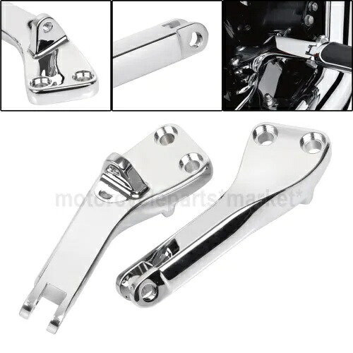 助手席フットペグマウントブラケットハーレーダイナファットボブFXDFローライダーFXDL用 Passenger Foot Peg Mount Brackets For Harley Dyna Fat Bob FXDF Low Rider FXDL 【並行輸入品】