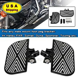 ミニフロアボードフットペグハーレーダイナソフテイルスポーツスター1200 XL883 FXR FXST用 Mini Floorboards Foot Peg For Harley Dyna Softail Sportster 1200 XL883 FXR FXST 【並行輸入品】