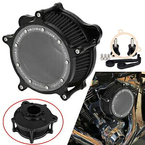 ブラックエアクリーナーインテークフィルターハーレーソフテイルローライダーストリートグライドFLHTK用 Black Air Cleaner Intake Filter For Harley Softail Low Rider Street Glide FLHTK 【並行輸入品】