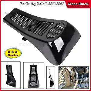 ビビッドブラックフェアリングチンスポイラースクープハーレーソフテイルファットボーイナイトトレインFXS用 Vivid Black Fairing Chin Spoiler Scoop For Harley Softail Fatboy Night Train FXS 【並行輸入品】