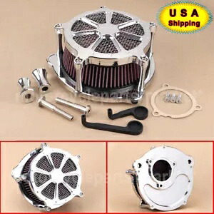 ハーレーエレクトラグライド用アクセサリー付きモーターエアクリーナーレッドインテークフィルター Motor Air Cleaner Red Intake Filter with Accessories For Harley Electra Glide 【並行輸入品】