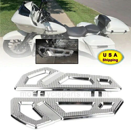 ドライバーライダーフロアボードハーレーロードキングツアーグライドファットボーイFLHX FLSTCに適合 Driver Rider Floorboard Fit For Harley Road King Tour Glide Fat Boy FLHX FLSTC 【並行輸入品】