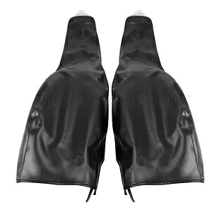 ハーレートライグライドウルトラクラシック FLHXXX リアトライクフェンダーブラブラック PU レザー For Harley Tri Glide Ultra Classic FLHXXX Rear Trike Fender Bra Black PU Leather 【並行輸入品】