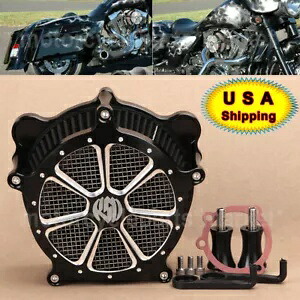 RSD CNC カットエアクリーナーインテークフィルターハーレーストリートグライドロードキングソフテイル用 RSD CNC Cut Air Cleaner Intake Filter For Harley Street Glide Road King Softail 【並行輸入品】