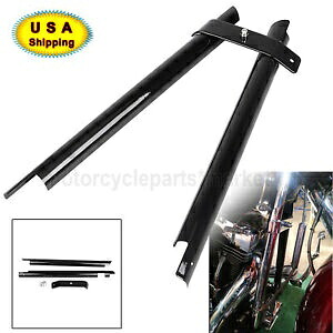 ダウンチューブフレームカバーハーレーソフテイルファットボーイナイトトレイン FLSTC FXSTS 00-06 Down Tube Frame Covers For Harley Softail Fatboy Night Train FLSTC FXSTS 00-06 【並行輸入品】